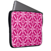 Ikat Star Pattern - Fuchsia Pink Laptopschutzhülle (Vorne Rechts)