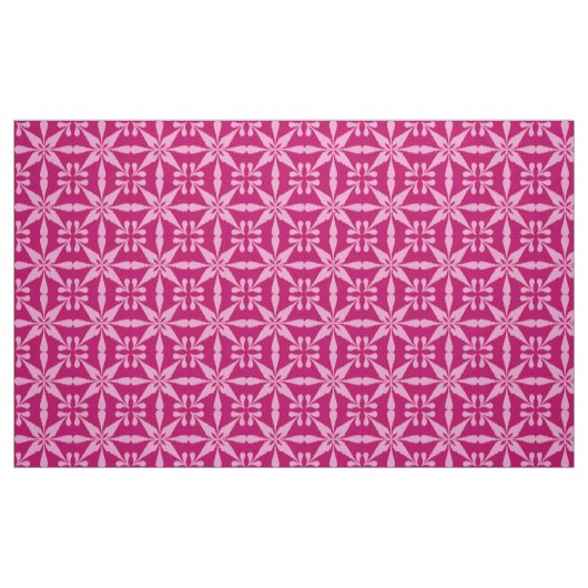 Ikat Star Pattern - Fuchsia Pink Stoff (Fat Quarter (45,7 x 55,9 cm))
