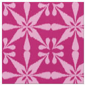 Ikat Star Pattern - Fuchsia Pink Stoff (Nahaufnahme)