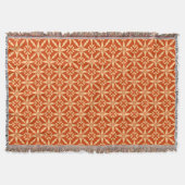 Ikat Star Pattern - Mandarin Orange Decke (Vorderseite)