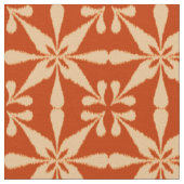 Ikat Star Pattern - Mandarin Orange Stoff (Nahaufnahme)