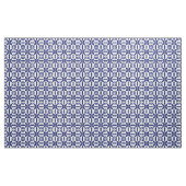 Ikat Star Pattern - Navy Blue und White Stoff (Yard (91,4 cm))