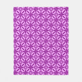 Ikat Star Pattern - Violet und Orchid Fleecedecke (Vorderseite)