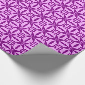 Ikat Star Pattern - Violet und Orchid Geschenkpapier (Ecke)