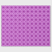 Ikat Star Pattern - Violet und Orchid Geschenkpapier (Flach)