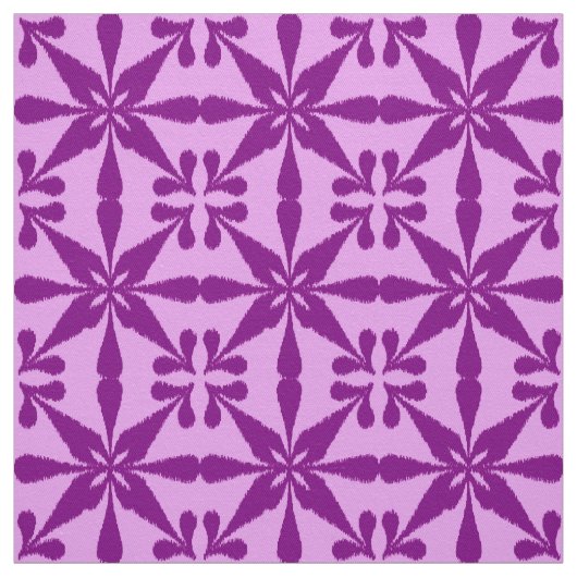 Ikat Star Pattern - Violet und Orchid Stoff (Muster)