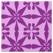 Ikat Star Pattern - Violet und Orchid Stoff (Nahaufnahme)