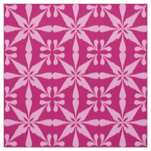 Ikat Sternchen-Vereinbarung - Fuchsien-Rosa Stoff