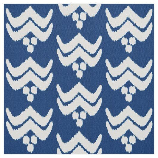 Ikat-Stilmöbel - Indigoblau und weiß Stoff (Muster)