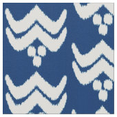 Ikat-Stilmöbel - Indigoblau und weiß Stoff (Nahaufnahme)