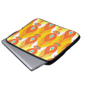 Ikat-Stoffmuster Laptopschutzhülle (Vorne Knopf)
