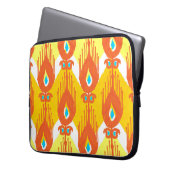 Ikat-Stoffmuster Laptopschutzhülle (Vorderseite Links)