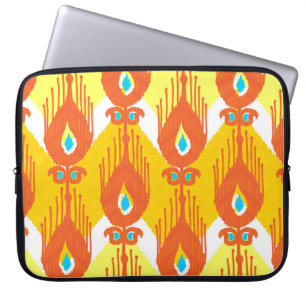 Ikat-Stoffmuster Laptopschutzhülle