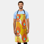 Ikat-Stoffmuster Schürze (Getragen)