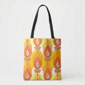 Ikat-Stoffmuster Tasche (Vorderseite)