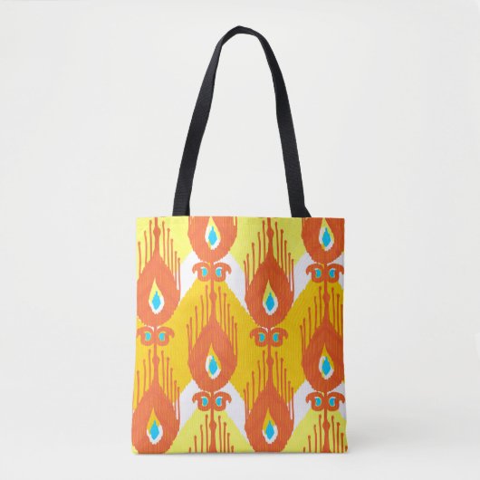 Ikat-Stoffmuster Tasche (Vorderseite)