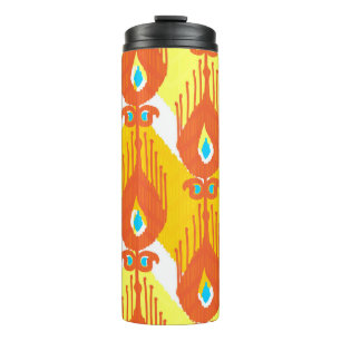 Ikat-Stoffmuster Thermosbecher