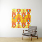 Ikat-Stoffmuster Wandteppich (Beispiel)