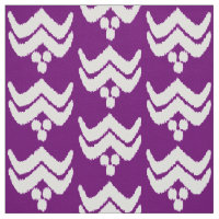 Ikat stylized Blumen - amethyst Lila und weiß