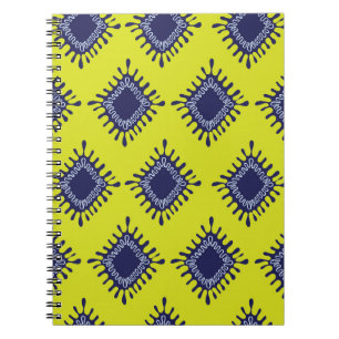 Ikat Tribal: Stilvolles modernes Muster. Notizblock