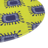 Ikat Tribal: Stilvolles modernes Muster. Schneidebrett (Ecke)