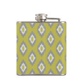Ikat-Vintage-Muster Flachmann (Rückseite)