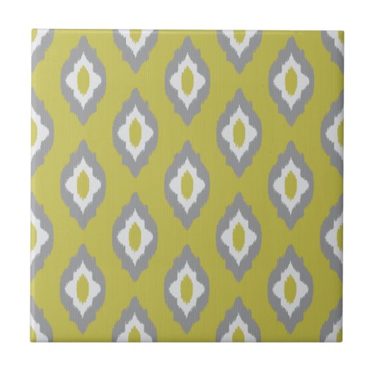 Ikat-Vintage-Muster Fliese (Vorderseite)