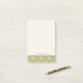 Ikat Vintage-Muster Post-it Klebezettel (Auf Schreibtisch)