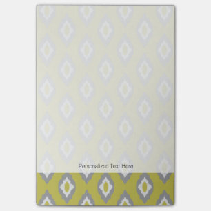 Ikat Vintage-Muster Post-it Klebezettel