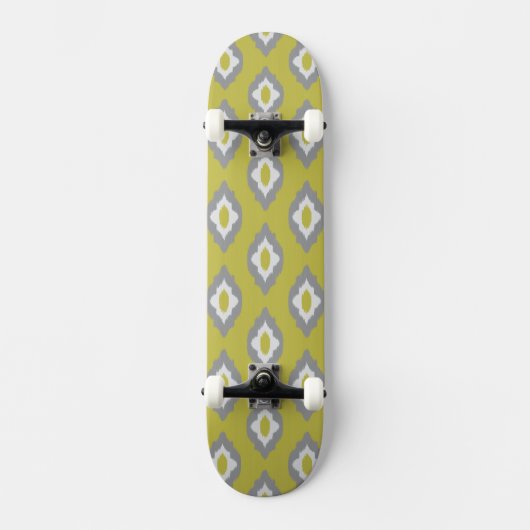 Ikat-Vintage-Muster Skateboard (Vorderseite)
