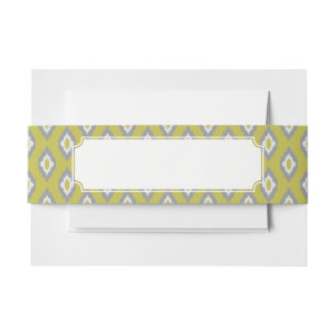 Ikat Vintages Muster Einladungsbanderole