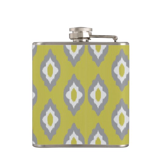 Ikat Vintages Muster Flachmann (Rückseite)