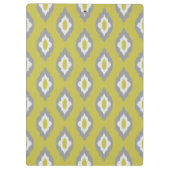 Ikat Vintages Muster Klemmbrett (Rückseite)