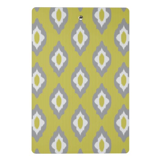 Ikat Vintages Muster Mini Klemmbrett (Rückseite)