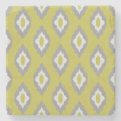 Ikat Vintages Muster Steinuntersetzer (Vorderseite)