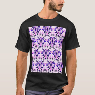 Ikat Watercolor: Tribal Ethnisches Nahtloses Muste T-Shirt