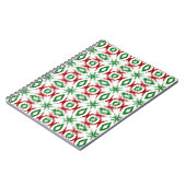 Ikat Weihnachtsmuster Notizblock (Linke Seite)