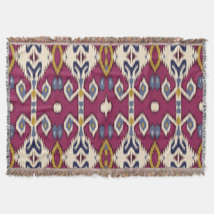 Ikat Zickzack: ethnische Elegance Decke