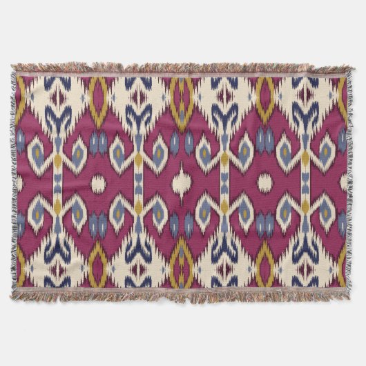 Ikat Zickzack: ethnische Elegance Decke (Vorderseite)
