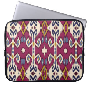 Ikat Zickzack: ethnische Elegance Laptopschutzhülle