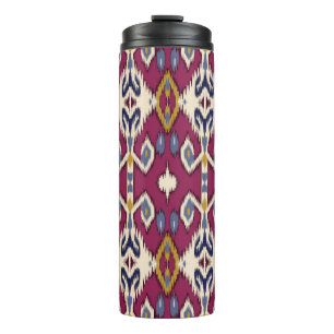 Ikat Zickzack: ethnische Elegance Thermosbecher