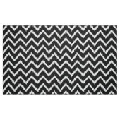 Ikat Zickzack Muster - Schwarzweiss Stoff (Fat Quarter (45,7 x 55,9 cm))