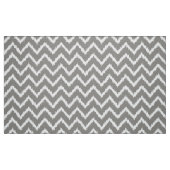 Ikat Zickzack Muster - silbernes Grau/Grau u. Weiß Stoff (Fat Quarter (45,7 x 55,9 cm))