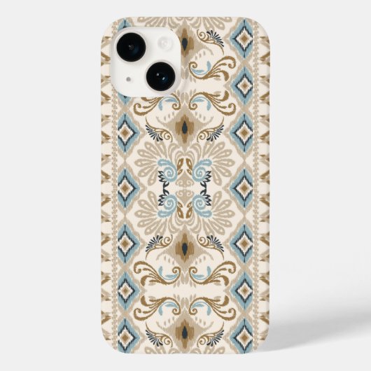 Ikat Zickzack Paisley Case-Mate iPhone Hülle (Rückseite)