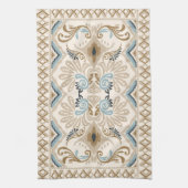 Ikat Zickzack Paisley Geschirrtuch (Vertikal)