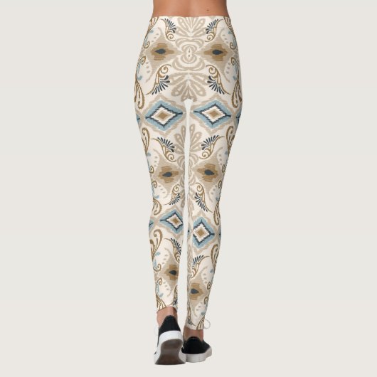 Ikat Zickzack Paisley Leggings (Rückseite)