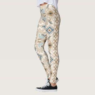 Ikat Zickzack Paisley Leggings