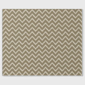 Ikat Zickzack Pattern - Taupe tan und Beige Geschenkpapier (Flach)