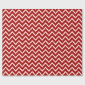 Ikat Zickzack Pattern - Tief rot und weiß Geschenkpapier (Flach)