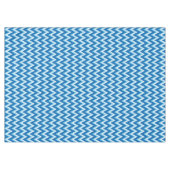 Ikat Zickzack Streifen - Kobalt, Sky Blue und Whit Tischdecke (Vorderseite (Horizontal))
